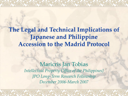 The Legal and Technical Implications of Japanese and