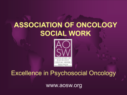 Association of Oncology Social Work