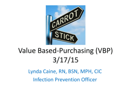 VALUE BASED PURCHASING