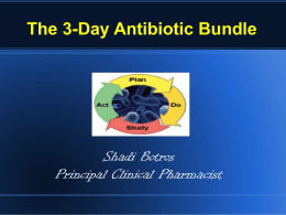 Antimicrobial Updates