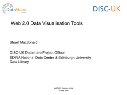 Web 2.0 Numeric Data Visualisation Tools - DISC-UK