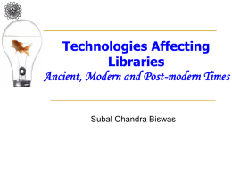 Technologies Affecting Libraries