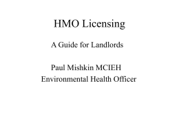 HMO Licensing