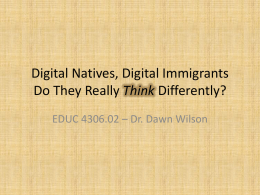 Digital Natives - Houston Baptist University