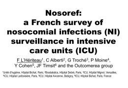 Nosoref: a French survey of nosocomial infections