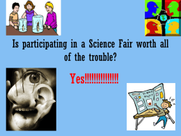 Purpose of the HMS Science Fair