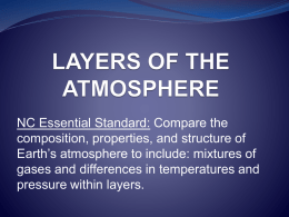 LAYERS OF THE ATMOSPHERE