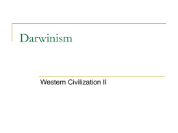 Darwinism - SUNY Ulster
