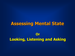 Assessing Mental State - Charles Darwin University