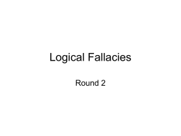 Logical Fallacies - College of the Redwoods