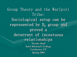 Group Theory and the Warlpiri Tribe