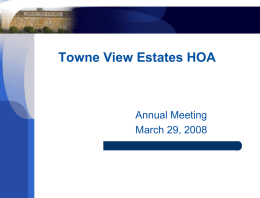 Towne View Estates HOA
