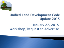Unified Land Development Code