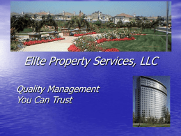 Elite Property Services, LLC