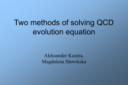 Two methods of solving QCD evolution equation