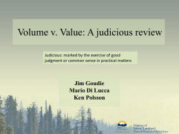 Volume v. Value: A Judicious Review