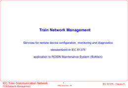 Train Network Management