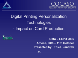 Digital Printing Personalization