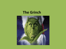 The Grinch - Colaiste Muire Learning Hub