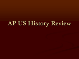 AP US History Review