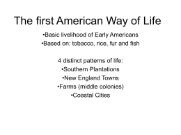 The first American Way of Life