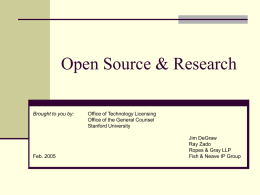 Open Source & Research