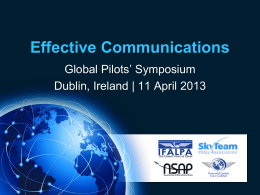 ALPA Communications Focus Group