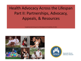 Health Advocacy Manual