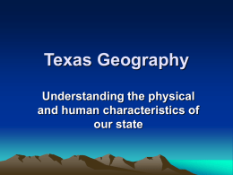 Texas Geography - Humble Independent School District