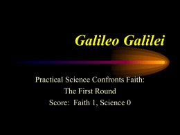 Galileo's Path to Judgement
