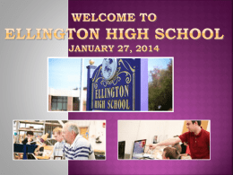 Welcome to Ellington High School