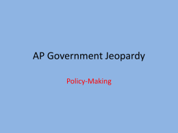 Government Jeopardy - Pierotte LHS