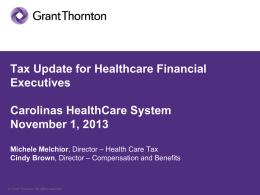 TITLE Presented by: Name Title, Grant Thornton LLP