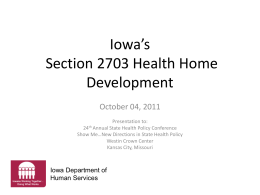 Iowa’s Medicaid Program
