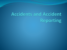 Accidents and Accident Reporting