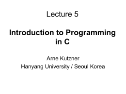 Lecture Data Structures and Practise