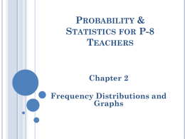 Probability & Statistics for P