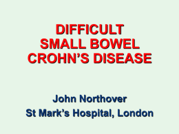 PREVENTION OF RECURRENCE IN CROHN’S DISEASE