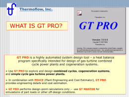 Thermoflow GT PRO