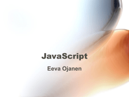 JavaScript - streams.metropolia.fi