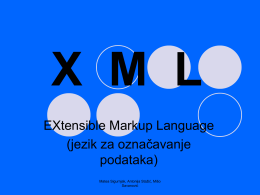 XML - Odjel za matematiku