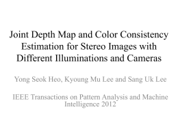 Joint Depth Map and Color Consistency Estimation for