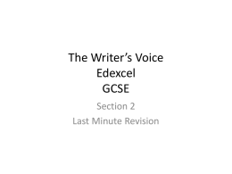 The Writer’s Voice