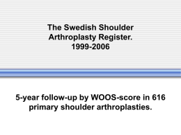 The Swedish Shoulder Arthroplasty Register