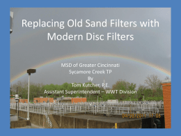 Replacing Old Sand Filters with Modern Disc Filters