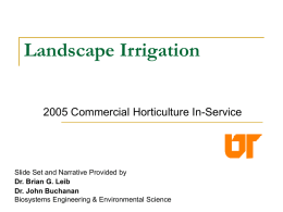 Landscape Irrigation Commercial Hort