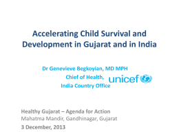 Accelerating Child Survival and Development in Gujarat and