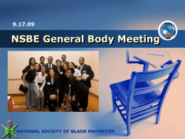 NSBE General Body Meeting - University of Pennsylvania