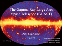 The Gamma Ray Large Area Space Telescope (GLAST)