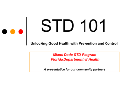STD 101 Unlocking Good Health with Prevention and Control